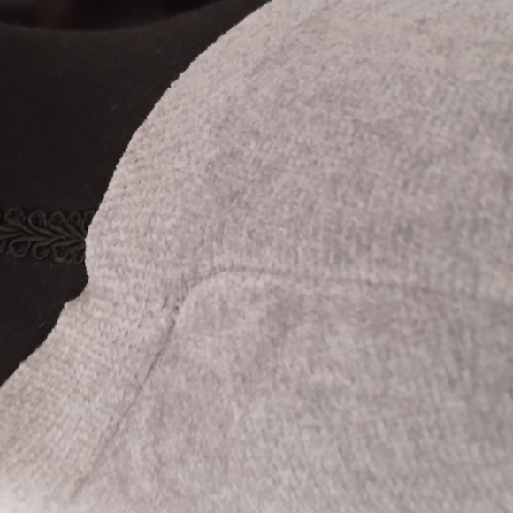 NWT Wynne Lounge gray velour button down cardigan Sz PL - Picture 8 of 12